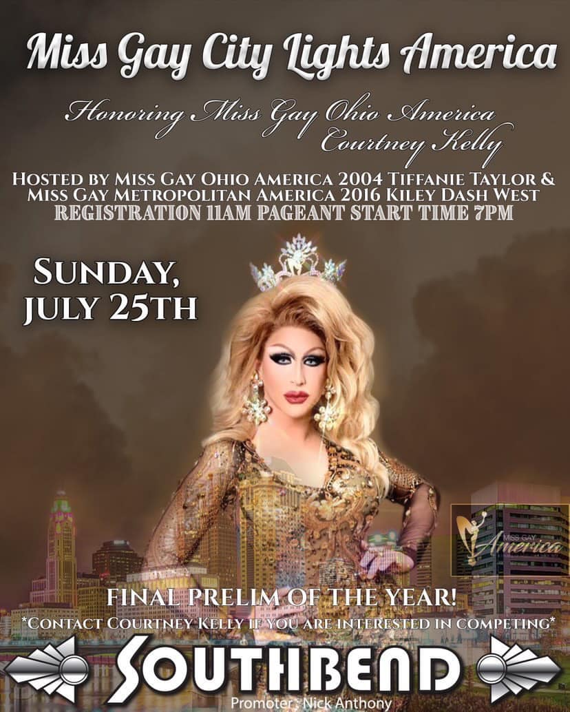 Ad | Miss Gay City Lights America | Southbend Tavern (Columbus, Ohio) | 7/25/2021