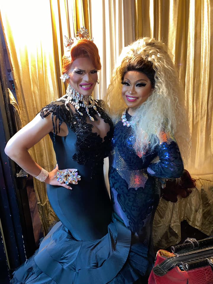 Ava Aurora Foxx and Anita Snatch at benefit to send Ava to Miss Gay Ohio America | Southbend Tavern (Columbus, Ohio) | 8/1/2021