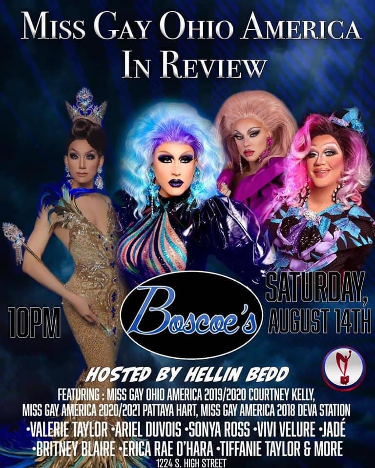 Ad | Miss Gay Ohio America Review Show | Boscoe's (Columbus, Ohio) | 8/14/2021