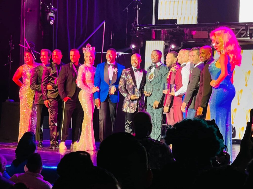 Christopher Iman (Center) after winning at Mr. Gay America | The Mosaic on the Strip (Las Vegas, Nevada) | 8/16-8/18/2021