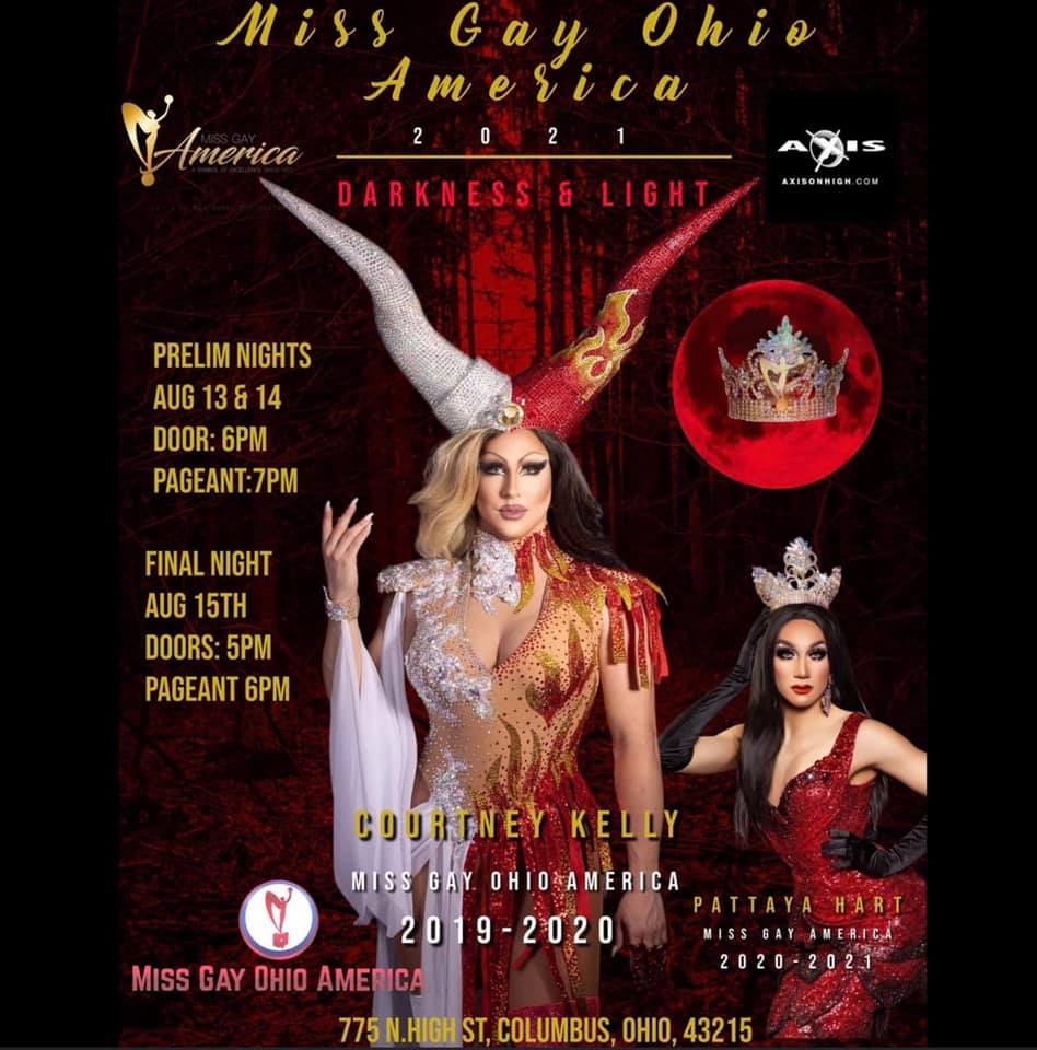 Ad | Miss Gay Ohio America | Axis Nightclub (Columbus, Ohio) | 8/13 - 8/15/2021