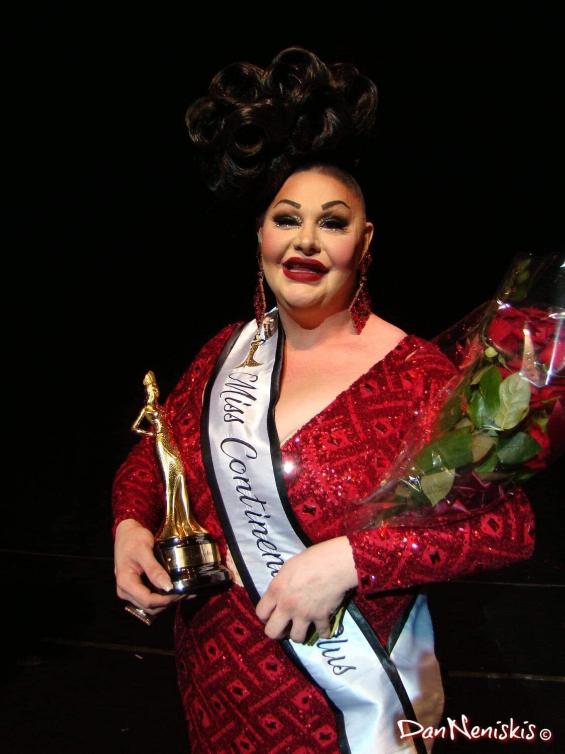 Britney Tyler after being crowned Miss Continental Plus | The Vic (Chicago, Illinois) | 9/5/2021 Photo by Dan Neniskis