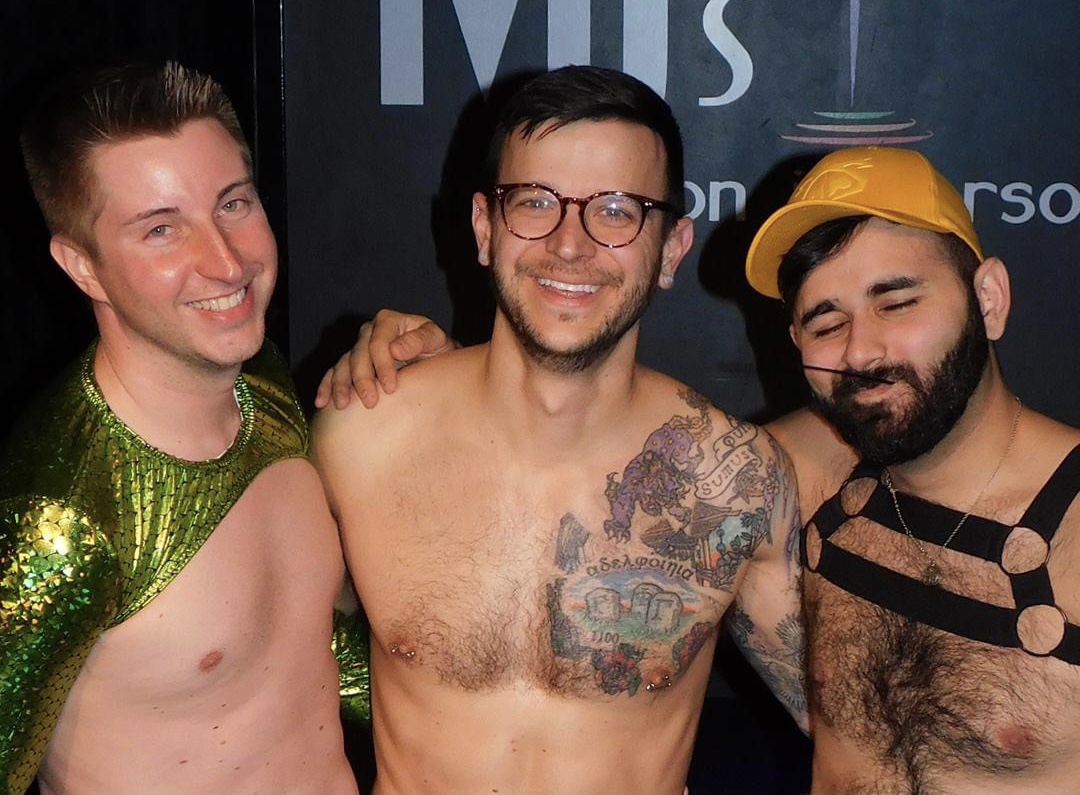 Dane Decardeza, Johnny Dangerously and Andy Candy at MJ’s on Jefferson (Dayton, Ohio) | March 2019 CROPPED
