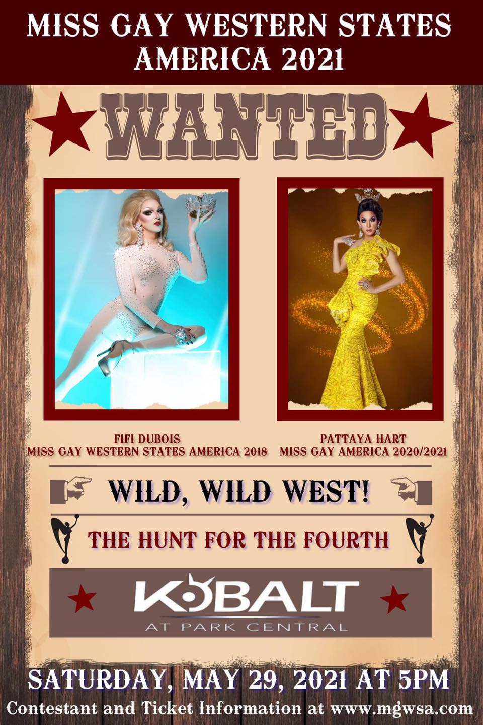 Ad | Miss Gay Western States America | Kobalt (Phoenix, Arizona) | 5/29/2021