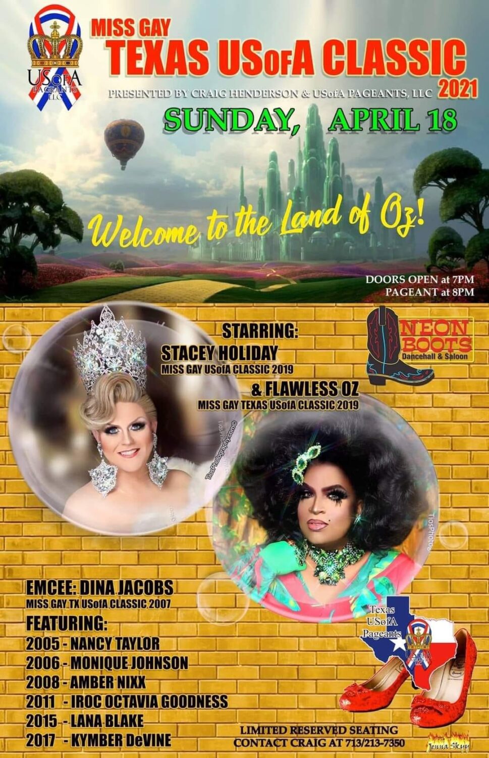 Ad | Miss Gay Texas USofA Classic | Neon Boots (Houston, Texas) | 4/18/2021