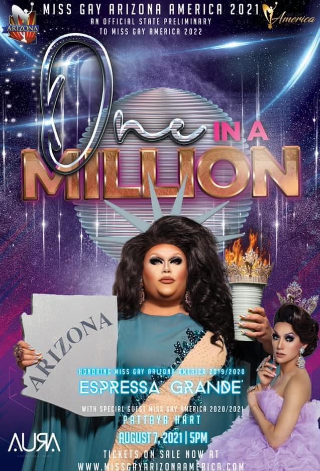 Ad | Miss Gay Arizona America | AURA (Tempe, Arizona) | 8/7/2021