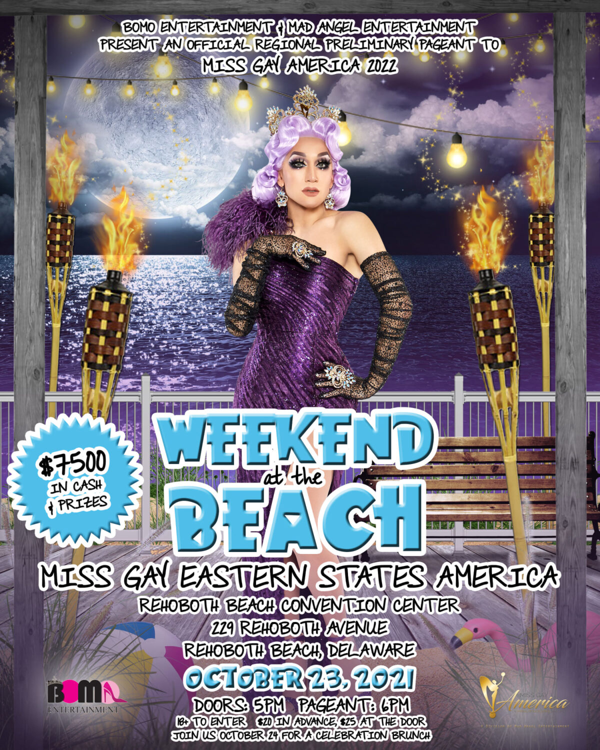 Ad | Miss Gay Eastern States America | Rehoboth Beach Convention Center (Rehoboth Beach, Delaware) | 10/23/2021