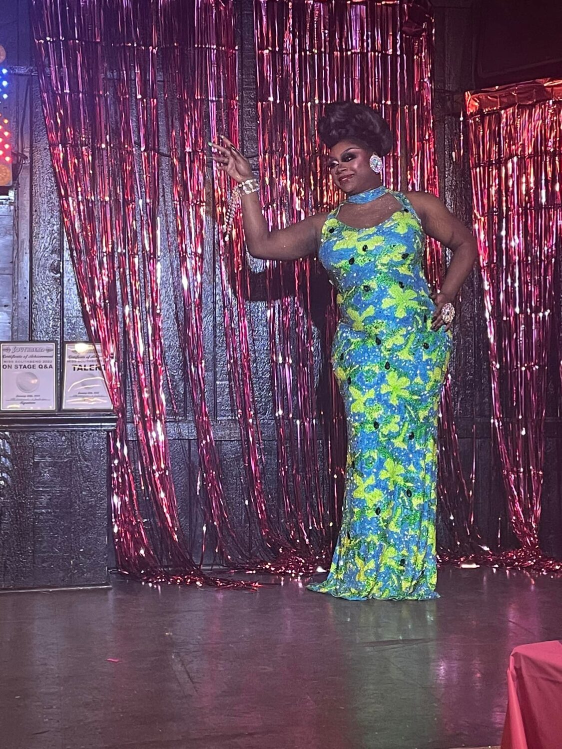 Robyn Hearts in Evening Gown Category | Miss Southbend Pageant | Southbend Tavern (Columbus, Ohio) | 1/30/2022 [Photo by Vintage Blue]