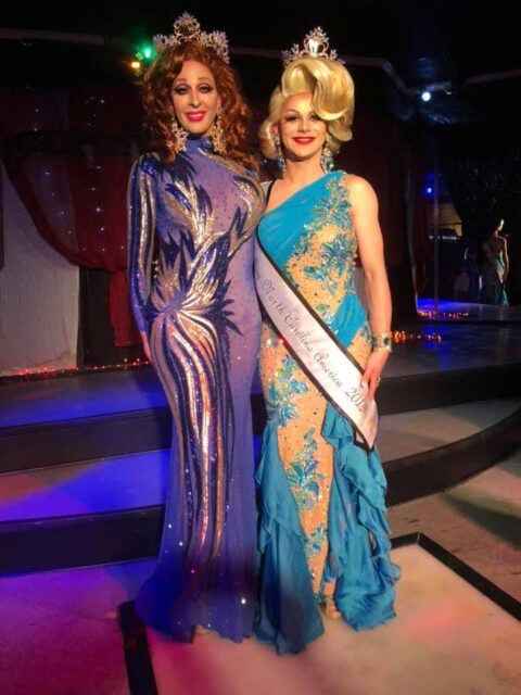 Andora Te'Tee and Aria Russo after crowning | Miss Gay North Carolina America Pageant | Chasers (Charlotte, North Carolina) | 9/7/2019