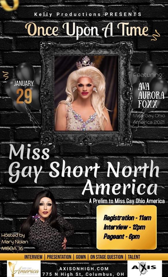Ad | Miss Gay Short North America | Axis Nightclub (Columbus, Ohio) | 1/29/2022