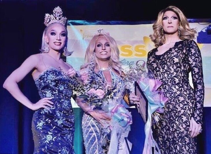 Pattaya Hart, Vega and Atheena Voce at the Miss Gay Eastern States America pageant. | Rehoboth Beach Convention Center (Rehoboth Beach, Delaware) | 10/23/2021