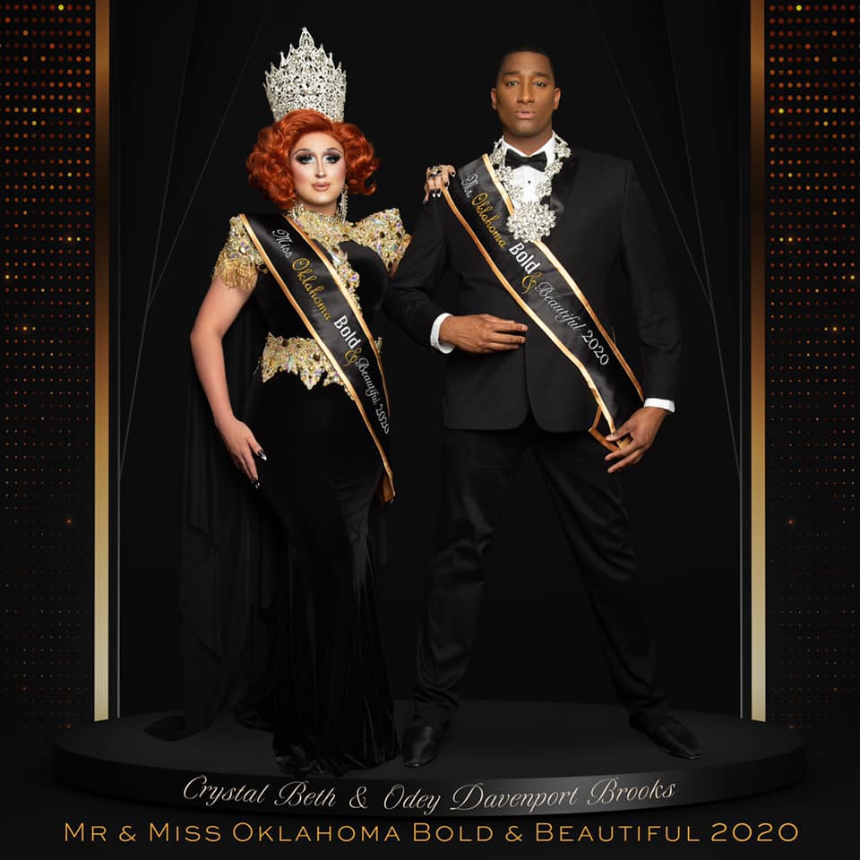 Crystal Beth and O'Dey Davenport Brooks | Promotional Photo for Mr. and Miss Oklahoma Bold & Beautiful 2020