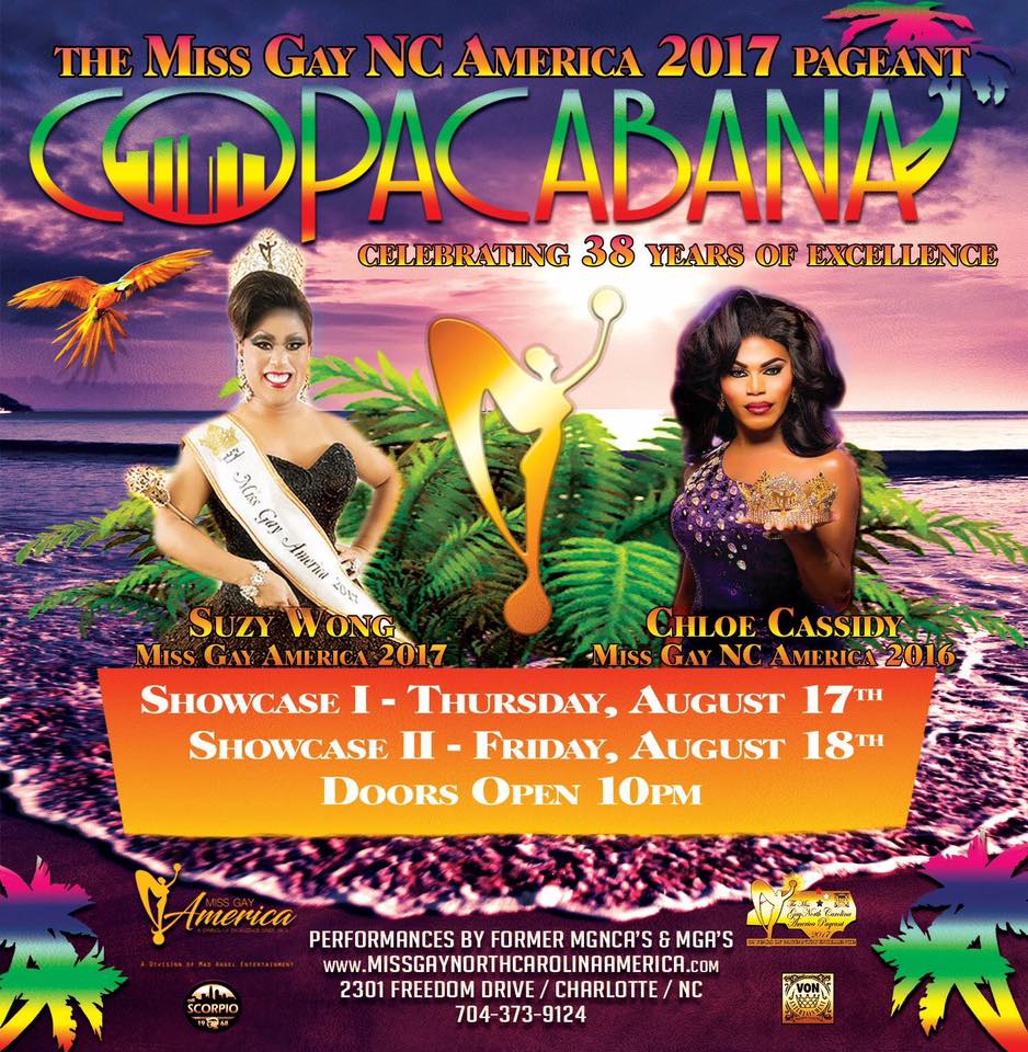 Ad | Miss Gay North Carolina America | The Scorpio (Charlotte, North Carolina) | 8/17 - 8/18/2017