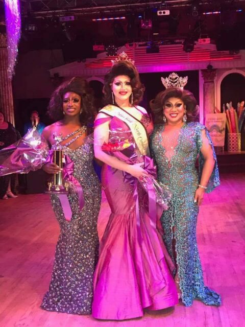 Aiesha Paris (1st Alternate), Eden Parque Divine (Winner) and Suzy Wong (Miss Gay America) | Miss Gay North Carolina America | The Scorpio (Charlotte, North Carolina) | 8/17 - 8/18/2017