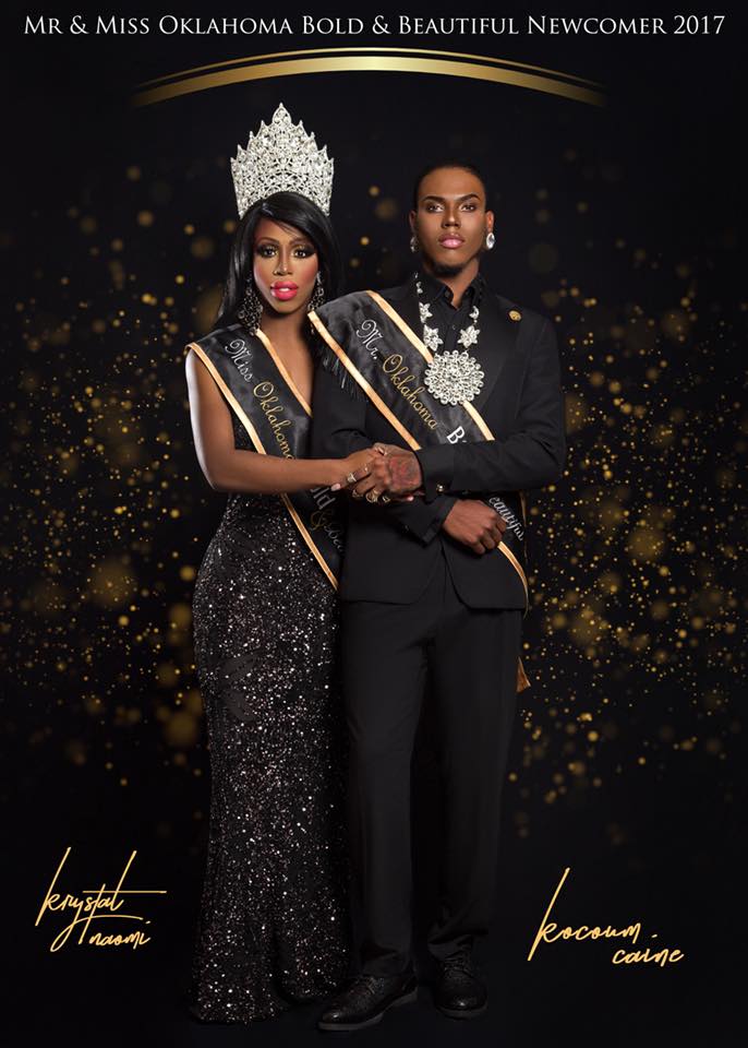 Krystal Naomi and Kocoum Caine | Promotional Photo for Mr. and Miss Oklahoma Bold & Beautiful Newcomer 2017