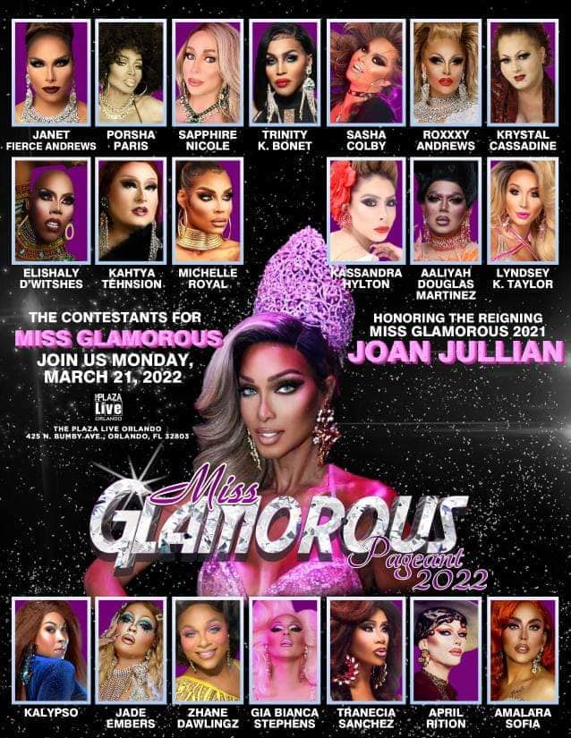 Ad | Miss Glamorous | The Plaza Live (Orlando, Florida) | 3/21/2022
