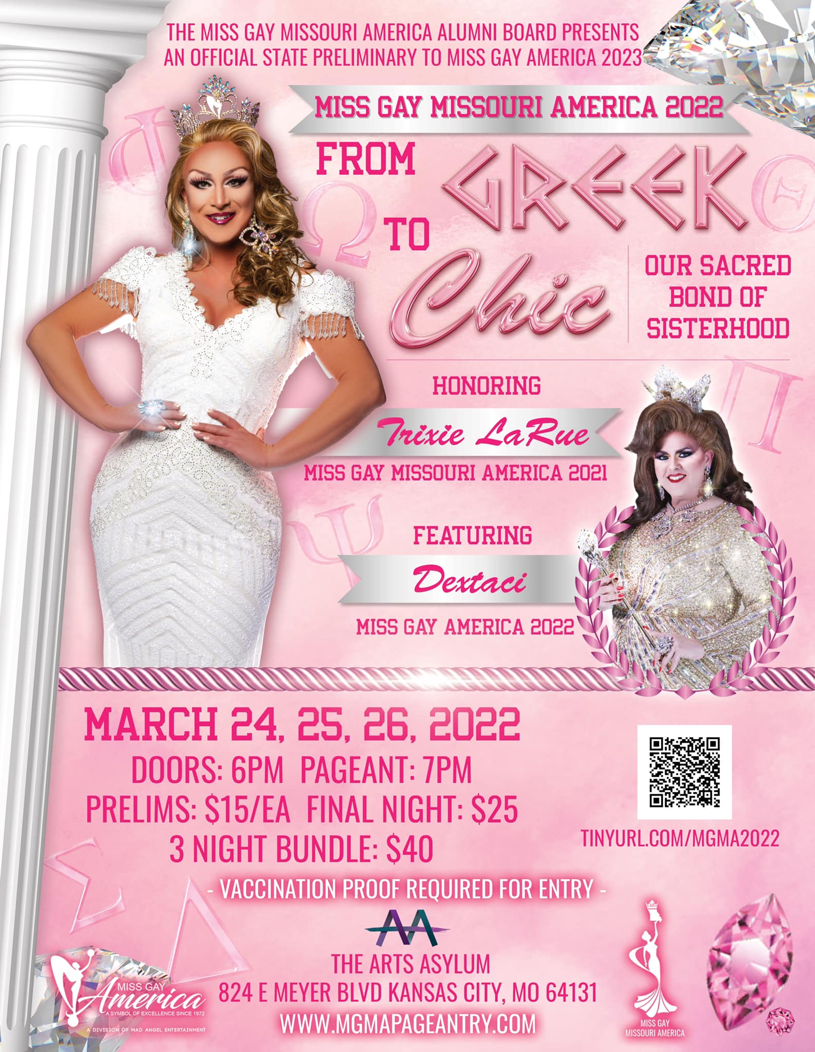 Ad | Miss Gay Missouri America | The Arts Asylum (Kansas City, Missouri) | 3/24-3/26/2022