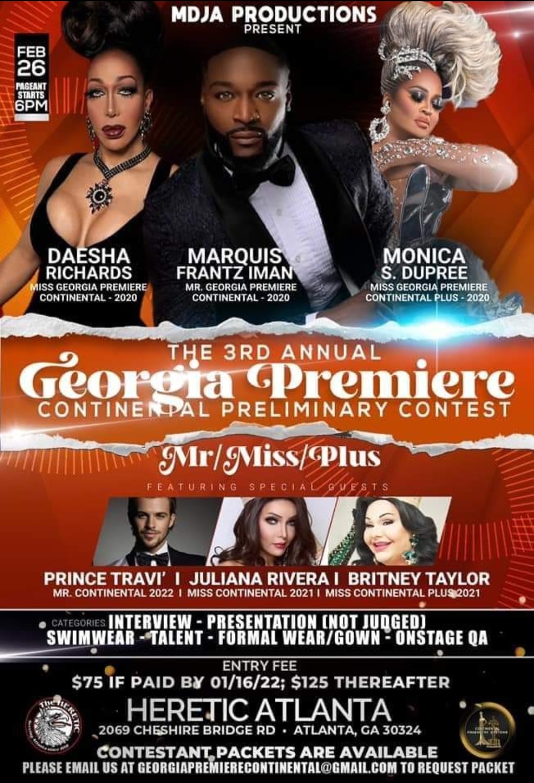 Ad | Georgia Premiere Continental | Heretic (Atlanta, Georgia) | 2/26/2022