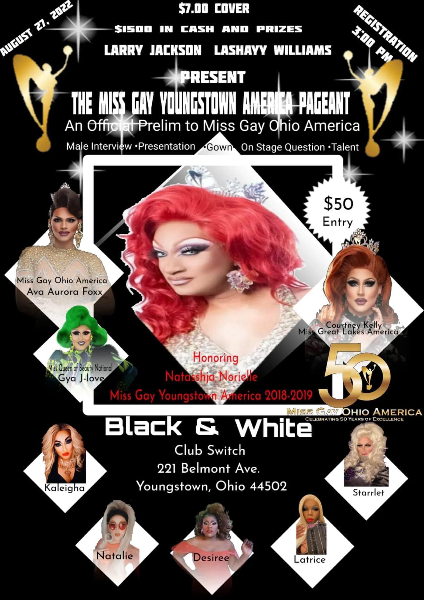Ad | Miss Gay Youngstown America | Club Switch (Youngstown, Ohio) | 8/27/2022
