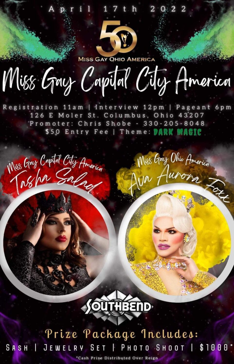 Ad | Miss Gay Capital City America | Southbend Tavern (Columbus, Ohio) | 4/17/2022