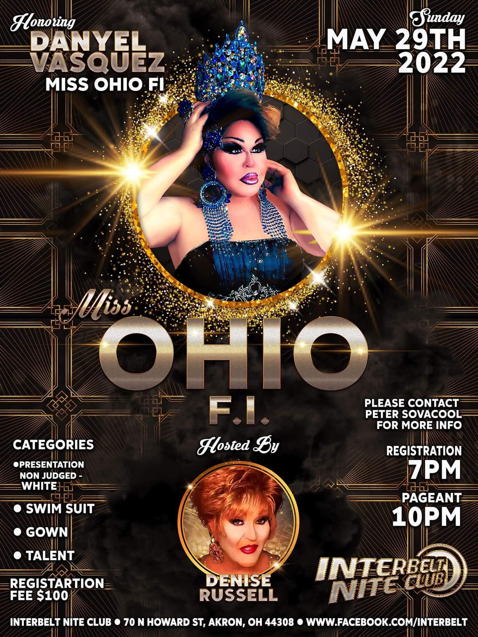 Ad | Miss Ohio F.I. | Interbelt Nite Club (Akron, Ohio) | 5/29/2022