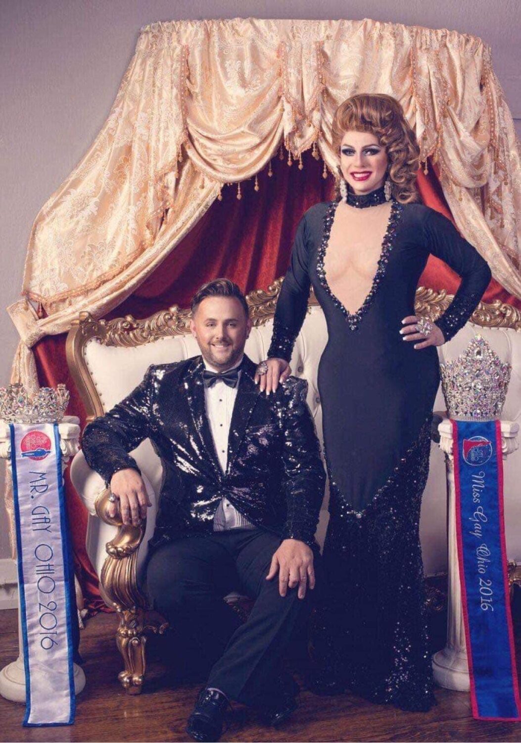 B Sharp (Mr. Gay Ohio 2016) and Britney Blaire (Miss Gay Ohio 2016)