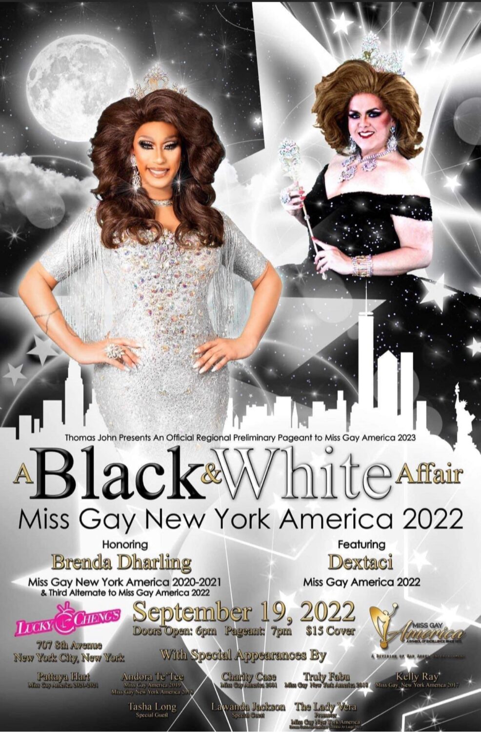 Ad | Miss Gay New York America | Lucky Cheng's (New York, New York) | 9/19/2022