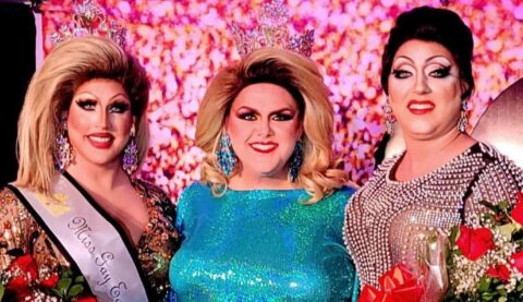 Courtney Kelly, Dextaci and Jennipher Jameson | Miss Gay Eastern States America Pageant | The Pines (Rehoboth Beach, Delaware) | 8/20/2022 cropped