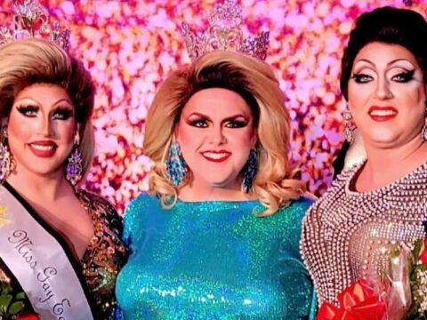 Courtney Kelly, Dextaci and Jennipher Jameson | Miss Gay Eastern States America Pageant | The Pines (Rehoboth Beach, Delaware) | 8/20/2022 cropped