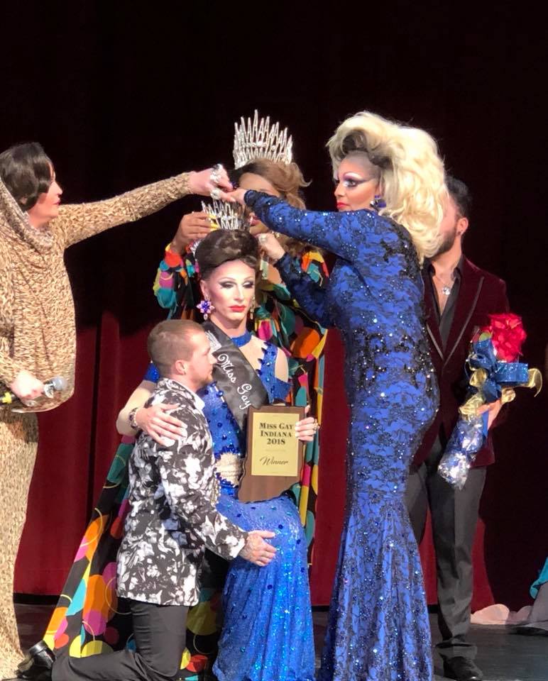 Kassia Brookes is crowned the new Miss Gay Indiana 2018. | Miss Gay Indiana Pageant | the Athenaeum Foundation (Indianapolis, Indiana) | 9/21/2018