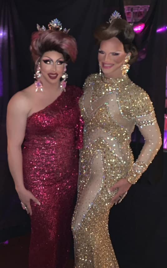 Ava Aurora Foxx (Miss Gay Metropolitan America 2019) and Courtney Kelly (Miss Gay Ohio America 2019) | Miss Gay Metropolitan America Pageant | Axis Nightclub (Columbus, Ohio) | 4/3/2021