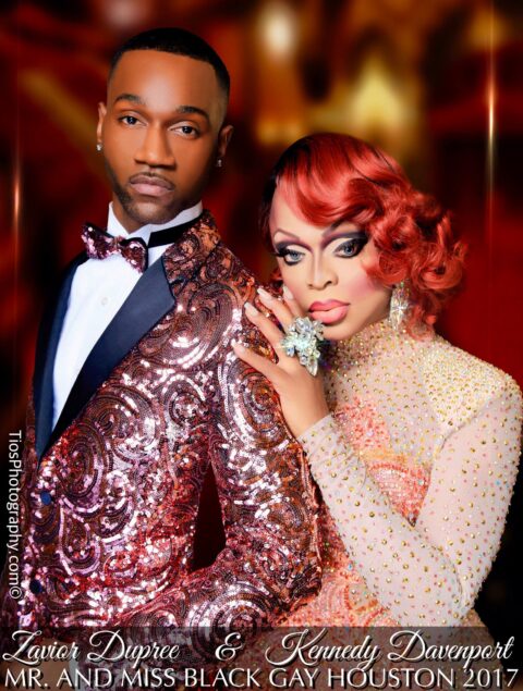 Zavior Dickerson Dupree (Mr. Gay Black Houston 2017) and Kennedy Davenport (Miss Gay Black Houston 2017) | Photo by Tios Photography