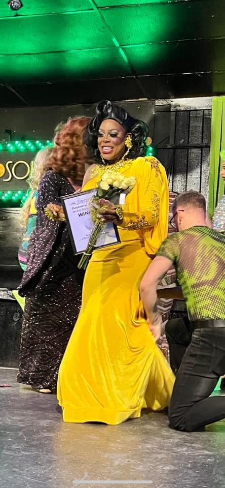 Mikayla Denise as she was being announced the winner | Miss Southbend Pageant | Southbend Tavern (Columbus, Ohio) | 1/29/2023