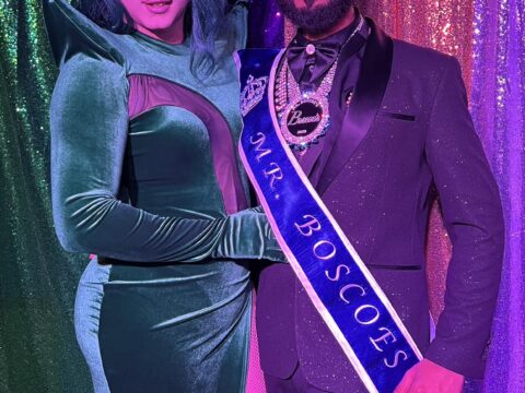 Mimi Sharp (Miss Boscoe's 2023) and Isaac Ismael (Mr. Boscoe's 2023) | Mr. Boscoe's Pageant | Boscoe's (Columbus, Ohio) | 2/19/2023