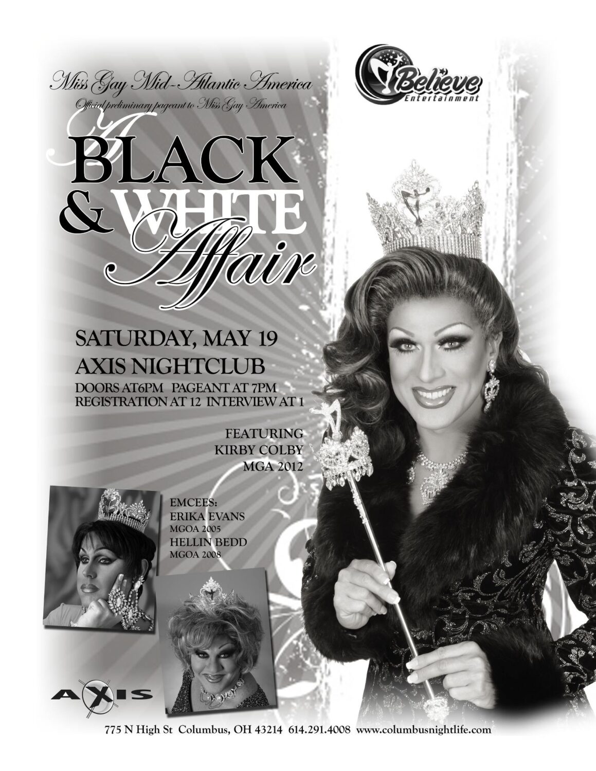 Ad | Miss Gay Mid Atlantic America | Axis Nightclub (Columbus, Ohio) | 5/19/2012