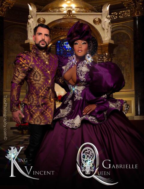 Vincent Debeauté (King 2020) and Alexis Gabrielle Sherrington (Queen 2020) | Photo by Tios Photography