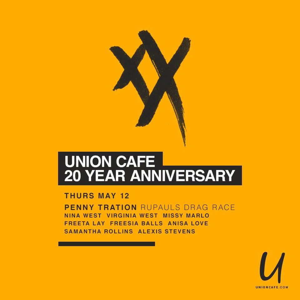 Ad | Union Cafe 20 Year Anniversary | Union Cafe (Columbus, Ohio) | 5/12/2016