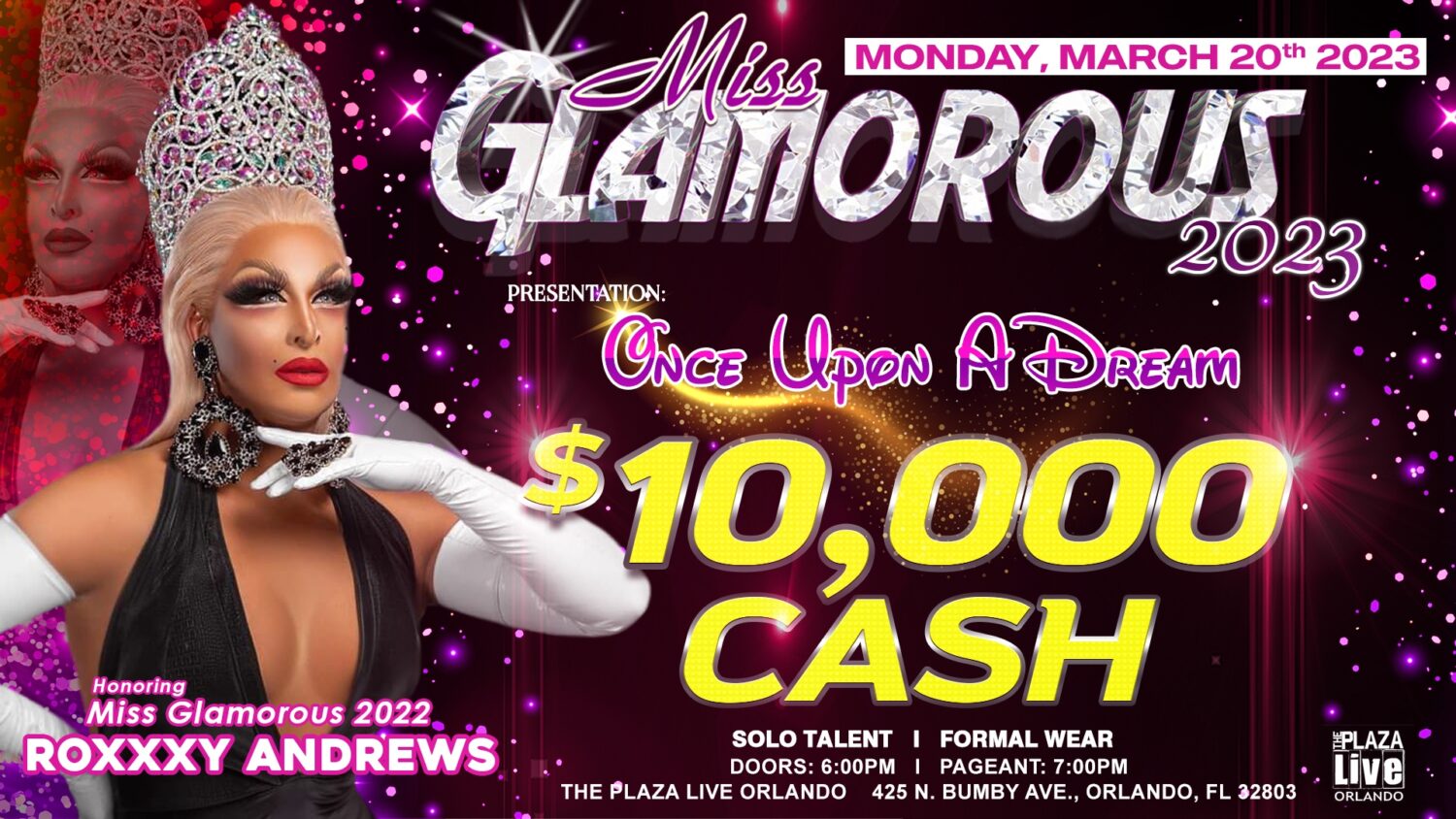 Ad | Miss Glamorous | The Plaza Live (Orlando, Florida) | 3/20/2023