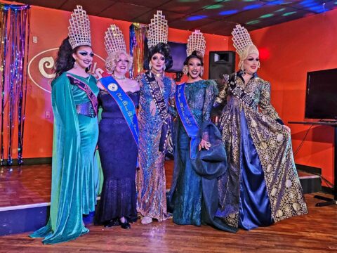 Lady B Aura, Ivy Valentino St. Foxx, Malibu Peruu, Pineapple Peruu and Zoey Zegai | Akron All-Star Pageant | Cocktails (Akron, Ohio) | 2/18/2023