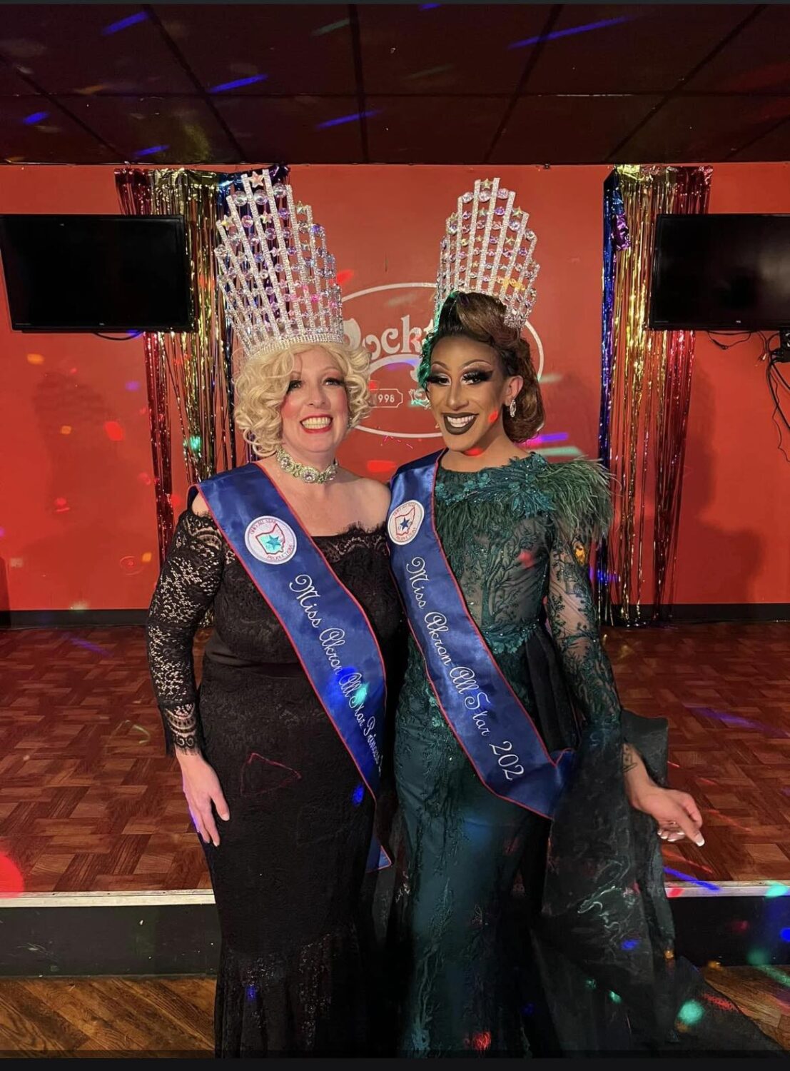 Ivy Valentino St. Foxx (Newly crowned Miss Akron All-Star Princess 2023) and Pineapple Peruu (Newly Crowned Miss Akron All-Star 2023)  | Akron All-Star Pageant | Cocktails (Akron, Ohio) | 2/18/2023