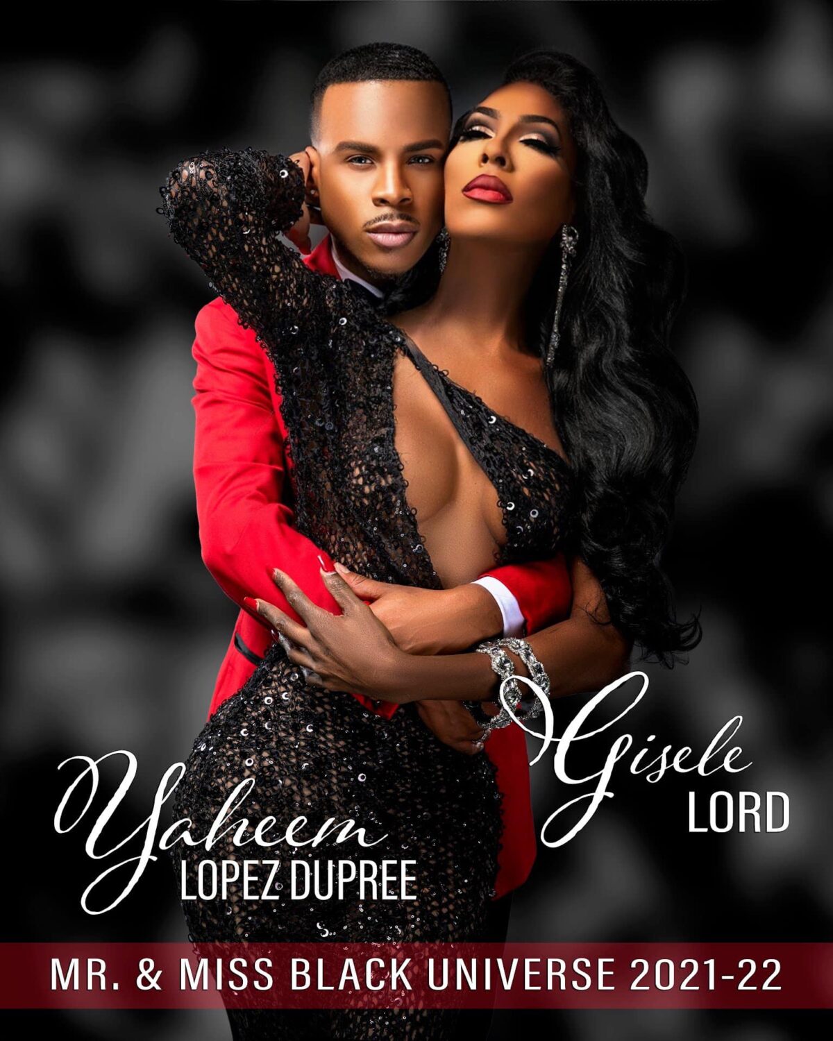 Yaheem Lopez Dupree and Gisele Lord | Mr. and Black Universe 2021