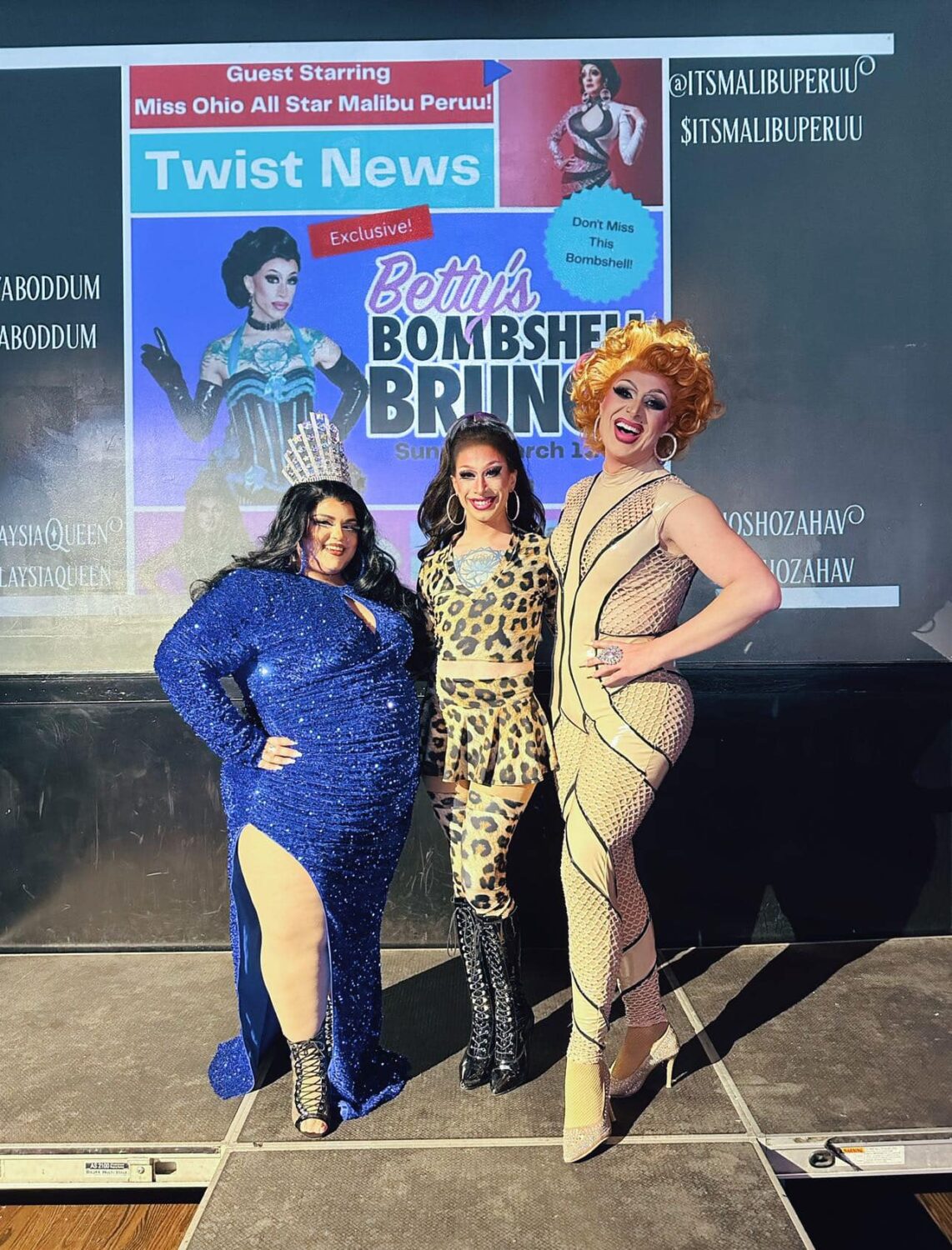 Sho Sho Zahav, Betty Aboddum and Anaslaysia Annejob | Betty’s Bombshell Brunch | Twist Social Club (Cleveland, Ohio) | 3/12/2023